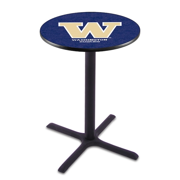 42" Blk Wrinkle Washington Pub Table